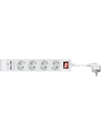 4-way power strip with switch and two USB ports