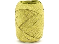 Party Deco Dekorationsband För Ballonger - Glitter - Guld - 10 M. Universal