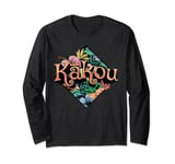 Aloha Hawaiian Values Language Graphic Themed Tropic Designe Long Sleeve T-Shirt