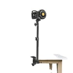 Fotograferings LED-videolampa, 100W effekt, dagsljusbalanserad, softbox-belysning, Med skrivbordsklämma B