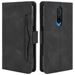 HualuBro Xiaomi Poco X2 Case, Magnetic Full Body Protection Shockproof Flip Leather Wallet Case Cover with Card Slot Holder for Xiaomi Poco X2 Phone Case (Black)
