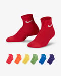 Nike Dri-FIT Younger Kids' Ankle Socks (6-Pack)