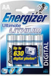 Energizer e2 Lithium Battery AA Pack of 4