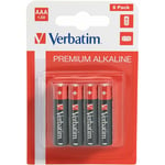 Verbatim - 1x8 Alkaline Batterie Micro aaa lr 03 49502 (49502)