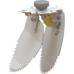 NI TX11 Lås mini DN100/110 mm spjäll, fingerskruv