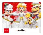 Amiibo Figurine - Mario + Peach + Bowser Wedding (Super Mario Collection) - Amiibo