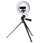Praktica Webcam and Ring Light Kit including Ring Light, HD Webcam and Tripod