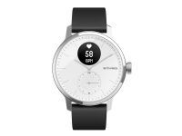 Withings ScanWatch - 42 mm - rostfritt stål - aktivitetspårare med band - silikon - monokrom - Bluetooth - 83 g