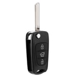 Dewin - Remplacement du boîtier Porte-clés - Étui à clé de Voiture Pliable à 3 Boutons Housse de boîtier Fob de Voiture Coque de clé de télécommande