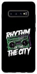 Coque pour Galaxy S10+ Rythme de la ville - Vintage Ghettoblaster Boombox Lover