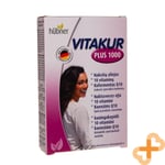 VITAKUR PLUS 1000 30 Capsules Evening Primrose Oil & 10 Vitamins Supplement