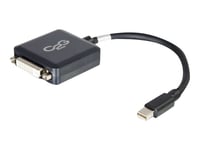 C2g 20Cm Mini Displayport To Dvi Adapter - Thunderbolt To Single Link Dvi-D Converter M/F - Black - Displayport-Kabel - Mini Displayport (Hane) Till Dvi-D (Hona) - 20 Cm - Svart