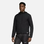 MENS NIKE AEROLAYER REPEL LIGHWEIGHT HOODED JACKET SIZE MEDIUM BLACK DJ0569-010.