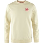 Fjällräven 1960 Logo Badge Sweater Men sweatshirt Chalk White-113 2XL - Fri frakt