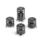4xbullet Buttons Abxy A B X Y + Bouton Guide Pour Manette Xbox One Noir