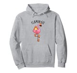 Flamin-go Funny Flamingo Pun Pullover Hoodie