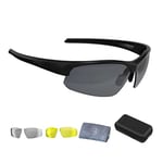 BBB Cycling Biking Glasses Cycling Sunglasses With Travelcase Sport Glasses Polycarbonate Frame 3 changeable lenses Impress BSG-58T