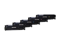 Peach Combi-Pack PLUS - 5-pack - svart, gul, cyan, magenta - kompatibel - återanvänd - tonerkassett (alternativ för: HP 305A) - för HP LaserJet Pro 300 M351, 400 M451, MFP M375, MFP M475