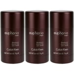 3-Pack Calvin Klein Euphoria Deostick 75ml