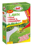 Doff 3-in-1 Lawn Feed Weed and Moss killer, Multi-Colour, 1.75 kg