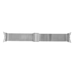 (Silver)Magnetic Mesh Loop Bands For Google Pixel Watch Band Metal Adjust LLE