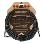 BLACKSTAR Câble d'instrument 6 m (20 pieds) Jack droit ¼ vers Jack coudé ¼ pour basse/guitare électrique/électro-acoustique/clavier/ampli