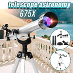 ZZJ Refractive Zooming Telescope Sky Monocular with Tripod for Space Celestial with Finderscope Observation Astronomical Monocular/Binoculars