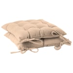 Square Garden Chair Seat Cushions Pack of 2