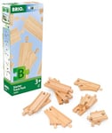 BRIO World Starter Wooden Railway Train Track Pack for Kids Age 3 Years Up - Accessories & Add Ons