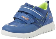 Superfit SPORT7 Mini Gore-Tex Sneaker, Blau/Hellgrün 8000, 3 UK Child