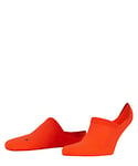FALKE Unisex Cool Kick Invisible U IN Breathable No-Show Plain 1 Pair Liner Socks, Orange (Flash Orange 8034), 5.5-7.5