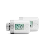 Honeywell Home Smart Radiator Thermostat Valve / HR 10 Control ETRV / Programmable Thermostatic Radiator Valve / Digital Intelligent Central Heating Controller / White / 2 Pack