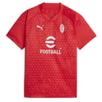 PUMA Milan Trenings T-Skjorte - Rød/Hvit Barn T-skjorter unisex