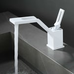 Weiß – robinet de salle de bains, mitigeur chaud et froid à 1 trou, Installation de robinet de toilette en laiton LK-60509-W