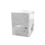 Ultra Pro Deck Box Marble Satin Cube - White / Black