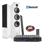 SHF80W Tower Speaker Set with AV-150BT Bluetooth Amplifier, Home Hi-Fi System