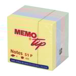 Creativ Notisblock Pastell Med Klister - 400 st blad 51x51 mm
