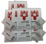 10 x FJM Type DUST BAGS  FILTERS for MIELE S4212 TURBO c3 Vacuum Cleaner Hoover