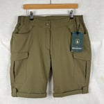 Deerhunter Lady Rose Shorts Khaki Green W32 Preppy Hunting Shooting Outdoor BNWT