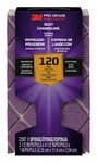 3M Pro Grade Precision Sanding Sponge, 120 Grit, Fine, 2502TRI-120-CH, 11.4 x 6.4 x 2.5 cm, 1 piece