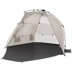 1-2 Man Pop-Up Beach Tent Sun Shade Shelter UV 20+ Protection Floor