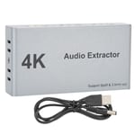 HDMI Audio Extraktor Distributör 2 in 1 ut 4k 30hz HDMI till HDMI optisk spdif 3.5mm