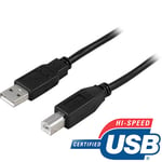 USB-kablage USB 2.0 kabel A-B 1 meter begagnad, flera färger finns