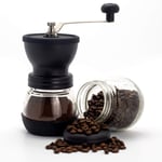 Taylor & Smyth Hand Coffee Grinder Manual Adjustable Coarseness Ceramic Mill - Coffee Bean Grinder - Portable Coffee Mill - Compact Design for Home, Office & Outdoors
