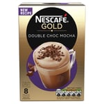 NESCAFÉ GOLD Double Choc Mocha Coffee, 8 Sachets (Pack of 6, Total 48 Sachets)