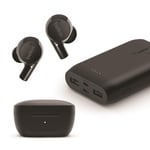 Belkin SOUNDFORM Rise True Wireless Earbuds + 10K Power Bank Bundle (Black)