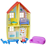 Peppa Pig Peppa’s Adventures Peppa’s Family House Playset Preschool Toy, includes Figure and 6 Accessories Multicolor F2167