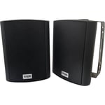 Outdoor Rated Active Bluetooth Wall Speakers - 120W 5.25â€ IP56 - Black Wireless