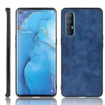 SPAK OPPO Find X2 Neo Case,Soft TPU Frame + PU Leather Hard Cover Protection Case for OPPO Find X2 Neo (Blue)