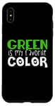 Coque pour iPhone XS Max Drôle - Le vert est ma couleur préférée